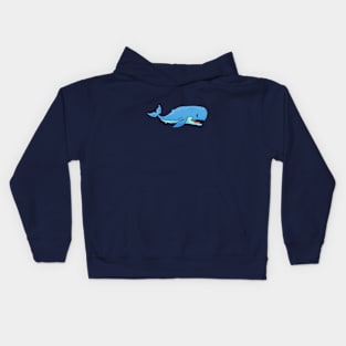 Cute Whale Illustration Kids Hoodie